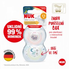 Nuk Dojenček Star Day &amp; Night, SI,V1 (0-6m.) 2 kosa škatla deklica