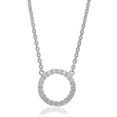 SIF JACOBS Očarljiva srebrna ogrlica s kubičnim cirkonijem Biella SJ-C338(1)-CZ