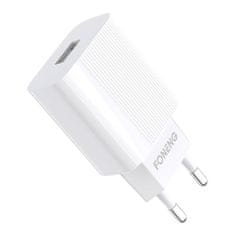 Foneng EU28 omrežni polnilnik, 1xUSB, QC 3.0 + USB Micro kabel