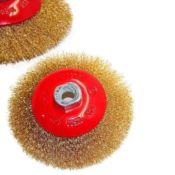 MTX Univerzalni medeninast disk mehke krtače 125mm M14