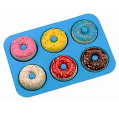 aptel Silikonski model za peko 6 velikih donut krofov