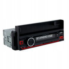 Dexxer 12V 1DIN Mobile avtoradio 4x50W MP3 2x USB Bluetooth pametno držalo RGB