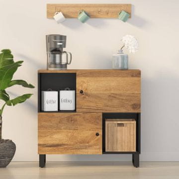 Vidaxl vidaXL Omarica z 2 vrati 80x33x75 cm masiven mangov les