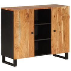 Vidaxl Komoda z 2 vrati 90x33x75 cm trden akacijev les