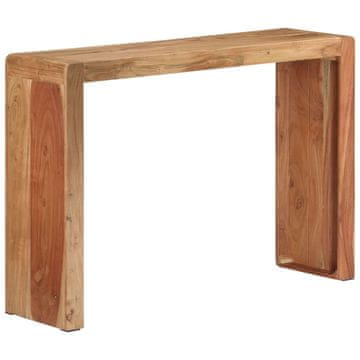 Vidaxl Konzolna mizica 110x30x76 cm trden akacijev les