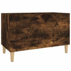 Vidaxl Omarica za gramofonske plošče dim. hrast 74,5x38x48 cm inž. les