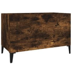 Vidaxl Omarica za gramofonske plošče dim. hrast 74,5x38x48 cm inž. les