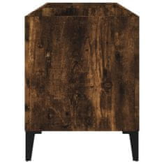 Vidaxl Omarica za gramofonske plošče dim. hrast 74,5x38x48 cm inž. les