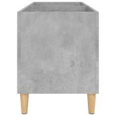 shumee Omarica za gramofonske plošče betonsko siva 74,5x38x48 cm les