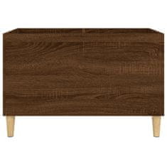 Vidaxl Omarica za gramofonske plošče rjavi hrast 74,5x38x48cm inž. les