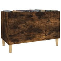 Vidaxl Omarica za gramofonske plošče dim. hrast 74,5x38x48 cm inž. les