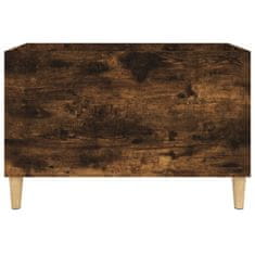 Vidaxl Omarica za gramofonske plošče dim. hrast 74,5x38x48 cm inž. les