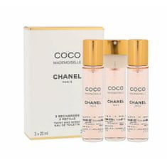 Chanel Coco Mademoiselle - EDT - polnilo  (3 x 20 ml) 60 ml