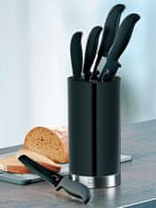 Kela Komplet kuhinjskih nožev 5 kosov v stojalu ACIDA črna KL-11287