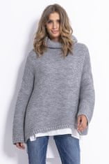 Fobya ženski pulover Linda siva S/M