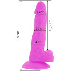 Diversia VIBRACIJSKI PENIS Diversia Flexible Purple 18 cm