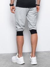 OMBRE Moške kratke športne hlače Enar črno-siva XL