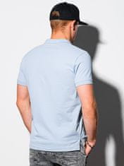 OMBRE Moška basic polo majica Douglas svetlo modra M