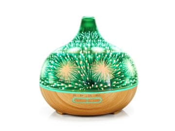 BOT Smart aroma diffuser B11 - 400ml lahki les in LED ognjemet
