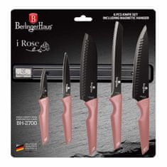 Berlingerhaus Komplet nožev z magnetnim držalom 6 kosov I-Rose Edition BH-2700