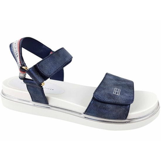 Tommy Hilfiger Sandali mornarsko modra Platform Velcro