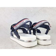 Tommy Hilfiger Sandali mornarsko modra 35 EU Platform Velcro