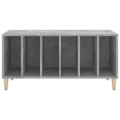 Vidaxl Omarica za gramofonske plošče betonsko siva 100x38x48 cm les