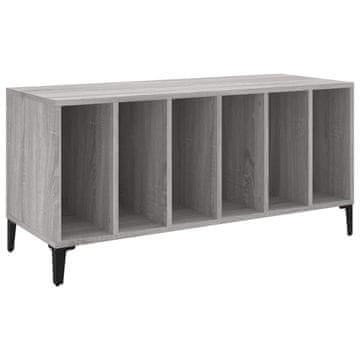 Vidaxl Omarica za gramofonske plošče siva sonoma 100x38x48 cm inž. les