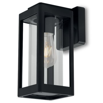 LUMILED Vrtna svetilka E27 fasadna stenska svetilka QUADRA