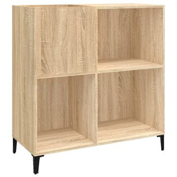 Vidaxl Omarica za gramofonske plošče hrast sonoma 84,5x38x89 cm les