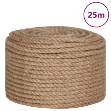 Vidaxl Vrv iz jute 25 m dolžina 14 mm debelina