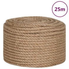 Vidaxl Vrv iz jute 25 m dolžina 12 mm debelina