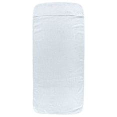 Vidaxl Brisače za plažo 2 kosa bele 60x135 cm tkanina 400 GSM