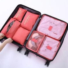 Vrečke za organiziranje prtljage 6 v 1 | PACKERPRO pink