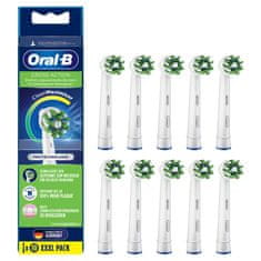 Braun Oral-B CrossAction glava ščetke s tehnologijo CleanMaximiser, 10 kosov, bele, XXXL Pack