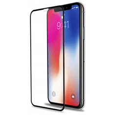 CO2 Co2 kaljeno steklo za iPhone XR, 11, 10D, črno 0016