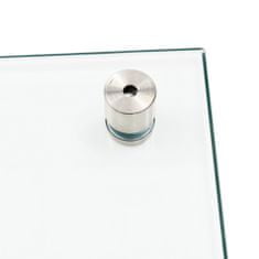 Vidaxl Kuhinjska zaščitna obloga prozorna 100x50 cm kaljeno steklo