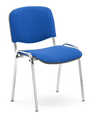 AJProsigma Konferenčni stol NELSON, 4 v paketu, modra tkanina, krom