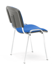 AJProsigma Konferenčni stol NELSON, 4 v paketu, modra tkanina, krom