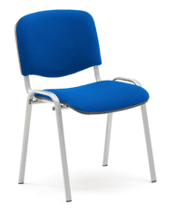 AJProsigma Konferenčni stol NELSON, 4 v paketu, modra tkanina, alu lak