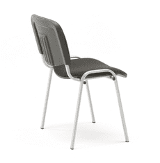 AJProsigma Konferenčni stol NELSON, 4 v paketu, siva tkanina, črna