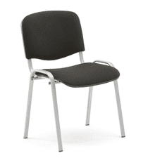 AJProsigma Konferenčni stol NELSON, 4 v paketu, črna tkanina, alu lak