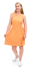 Vero Moda Ženska obleka VMMADI oprijetega kroja 10282550 Radiant Yellow (Velikost L)
