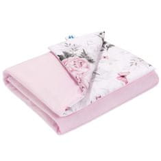 Inny Bombažna odeja 75x100 s polnilom Pink Flowers - KD-1-PF-B