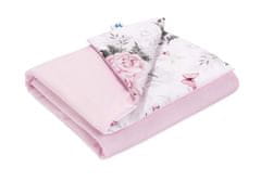 Inny Bombažna odeja 75x100 s polnilom Pink Flowers - KD-1-PF-B