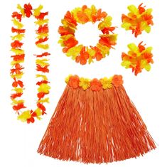 Widmann Havaji Set Oranžen 5 Kos - 40 cm