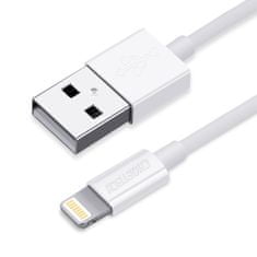 Choetech Kabel MFI USB - Lightning 1,2 m bele barve