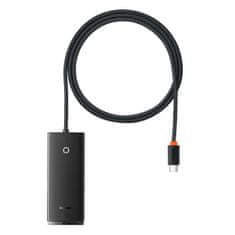 BASEUS Adapter HUB USB-C 4x USB 3.0 1m črn