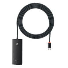 BASEUS Adapter HUB USB-C 4x USB 3.0 2m črn