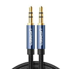 Ugreen Močan pleten zvočni kabel AUX minijack 3,5 mm 1,5 m modre barve